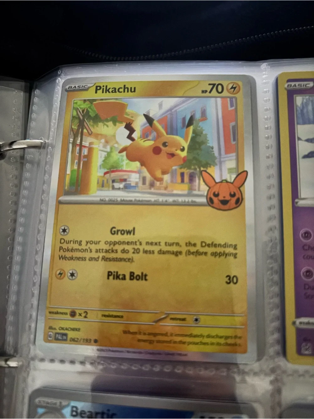 Pikachu Pokémon Card - Yellow Lightning Energy Artwork